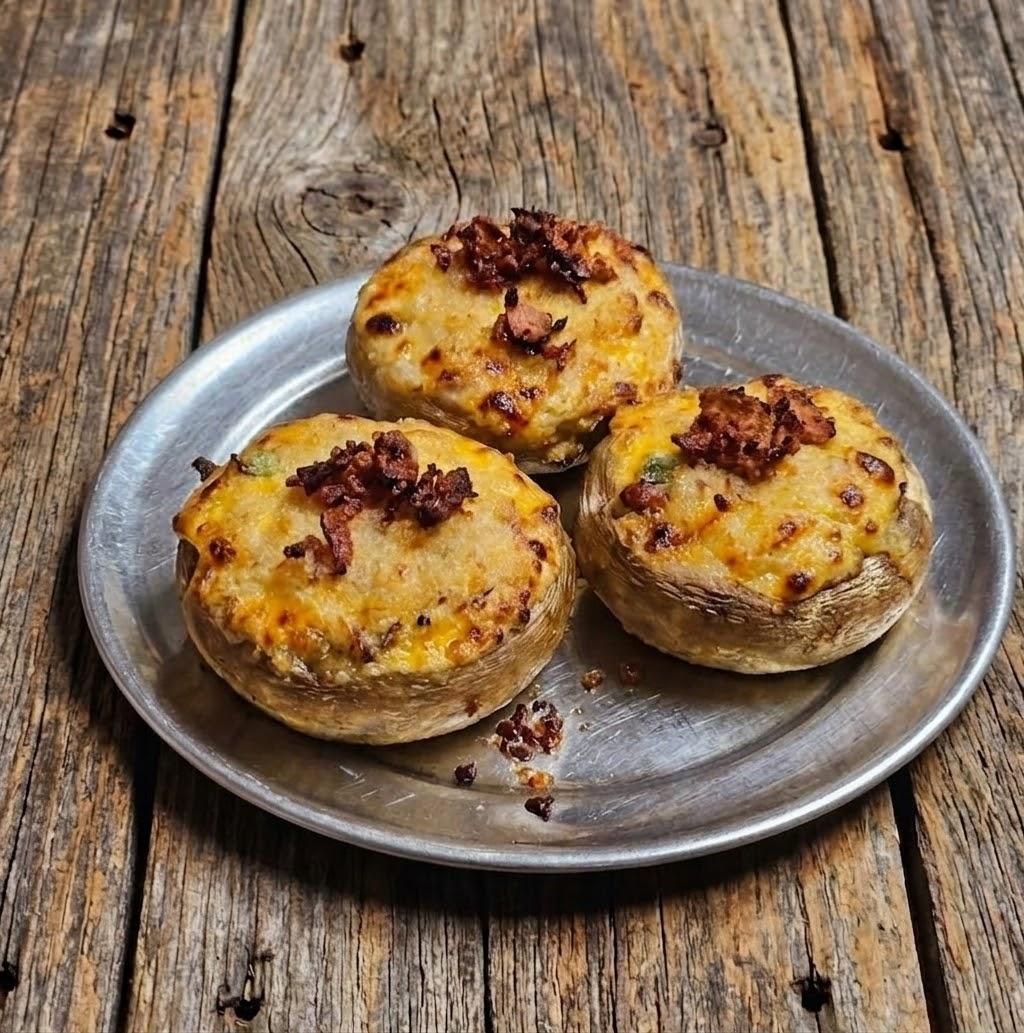 Dam Good Stuffed 'Shrooms — Eager Beaver BBQ
